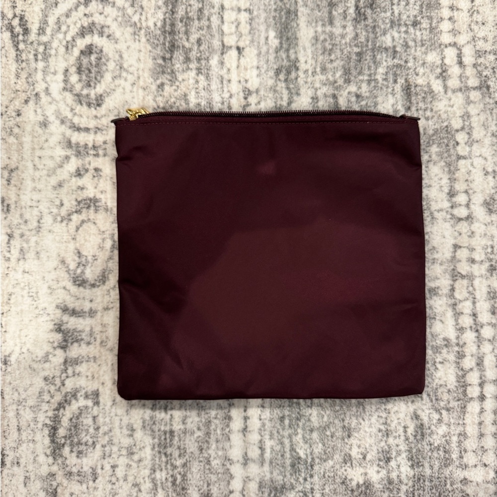 Tumi Just in Case Deep Red/Purple Backpack and Pouch - Picture 9 of 9